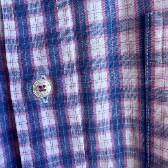 𝐒𝐨𝐮𝐭𝐡𝐞𝐫𝐧 𝐓𝐢𝐝𝐞 Men’s Button Down Cotton Shirt size Medium - Picture 10 of 12